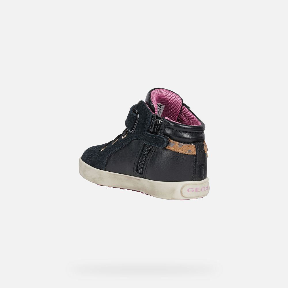 Geox Sneakers Black Kilwi Girl - Geox Baby Shoes - CROMJU361